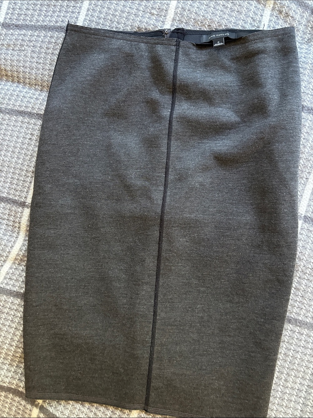 Ann Taylor Charcoal Gray Pencil Skirt
